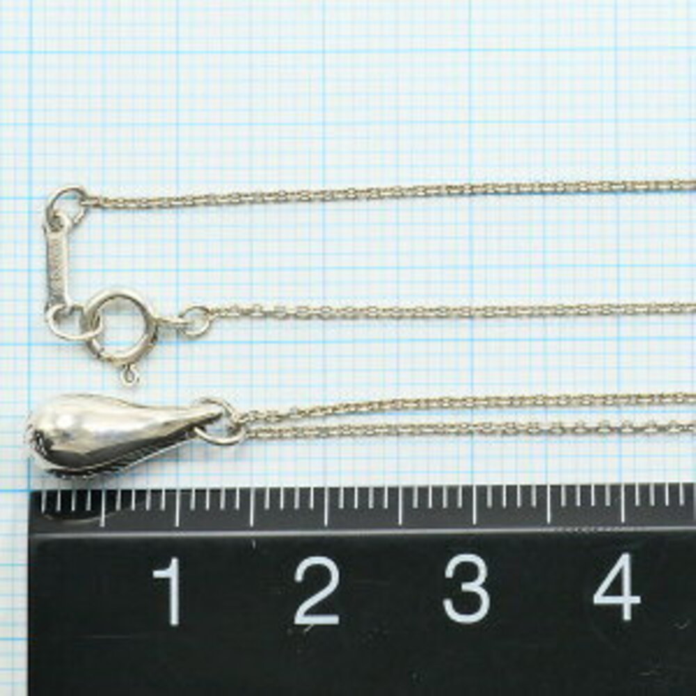 Tiffany Teardrop Silver Necklace Total View 4
